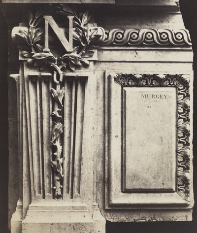 Elemento decorativo, Nuovo Louvre, c.1856 (stampa all