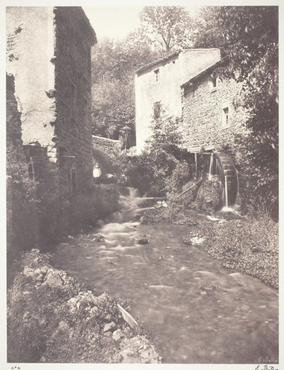 Mulini ad acqua in Alvernia da Edouard Denis Baldus