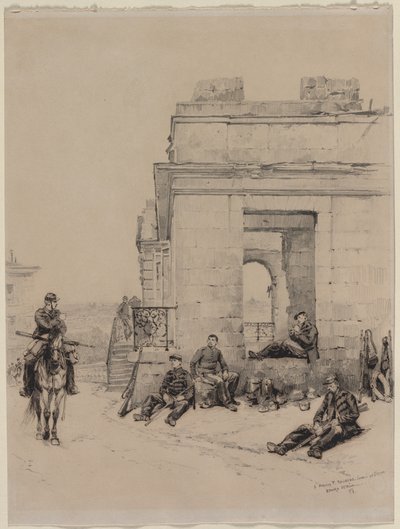 Soldati a riposo, 1878 da Jean Baptiste Edouard Detaille