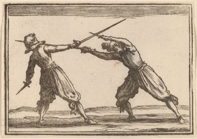 Duello con Spade e Pugnali da Edouard Eckman after Jacques Callot