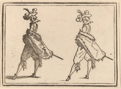 Gentiluomo Visto di Lato da Edouard Eckman after Jacques Callot