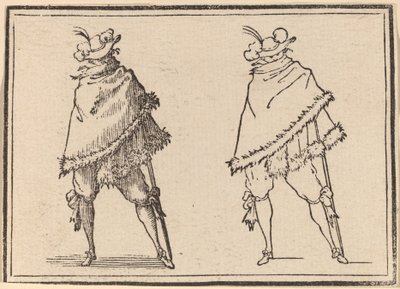 Gentiluomo Avvolto nel suo Mantello da Edouard Eckman after Jacques Callot