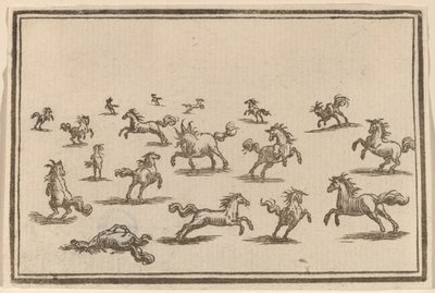 Cavalli al Galoppo da Edouard Eckman after Jacques Callot