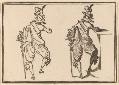 Uomo con Spada da Edouard Eckman after Jacques Callot