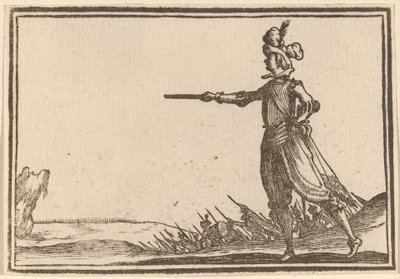 Comandante militare a piedi da Edouard Eckman after Jacques Callot