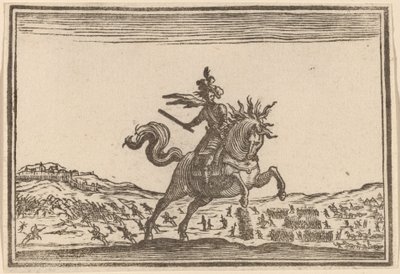 Comandante militare a cavallo da Edouard Eckman after Jacques Callot