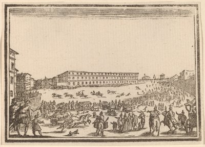 Piazza presso alla Porta al Prato da Edouard Eckman after Jacques Callot