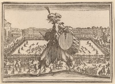 Piazza Santa Croce, Firenze da Edouard Eckman after Jacques Callot