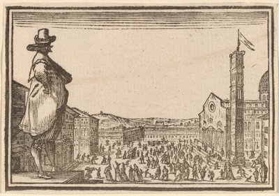 Piazza del Duomo, Firenze da Edouard Eckman after Jacques Callot