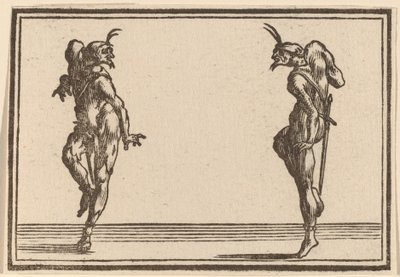 Due pantaloni che ballano da Edouard Eckman after Jacques Callot