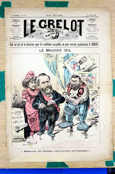 Copertina di Le Grelot, Satirico a Colori da Edouard Guillaumin Pepin