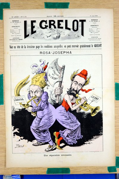 Copertina di Le Grelot, numero 1054, Satirico a Colori da Edouard Guillaumin Pepin