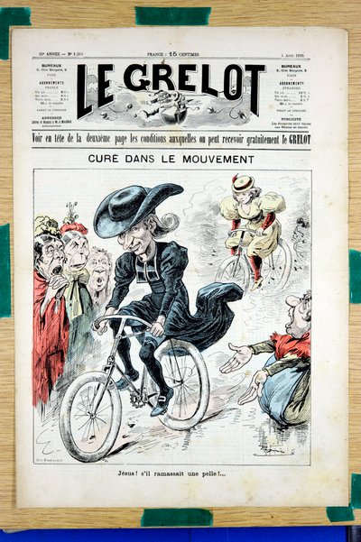 Copertina di Le Grelot, numero 1269, satirico a colori da Edouard Guillaumin Pepin