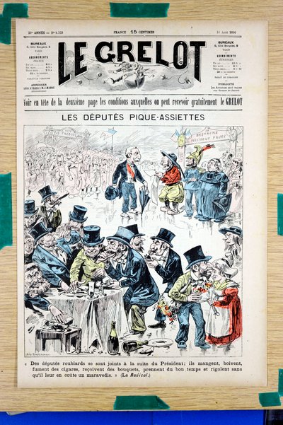 Copertina di Le Grelot, numero 1323, Satirico a Colori da Edouard Guillaumin Pepin