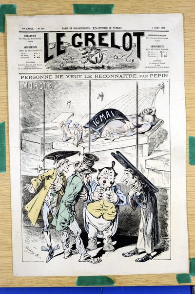 Copertina di "Le Grelot", numero 360, Satirico a Colori da Edouard Guillaumin Pepin