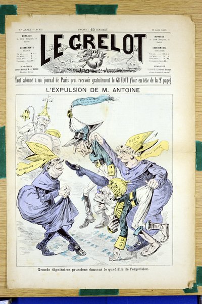 Copertina di "Le Grelot", numero 835, Satirico a Colori da Edouard Guillaumin Pepin