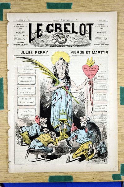 Copertina di "Le Grelot", numero 732, Satirico a Colori da Edouard Guillaumin Pepin