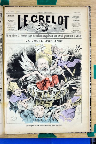 Copertina di Le Grelot, numero 1360, satirico a colori da Edouard Guillaumin Pepin