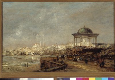 Chiosco a Stamboul a Istanbul (Costantinopoli) in Turchia da Edouard Jacques Dufeu