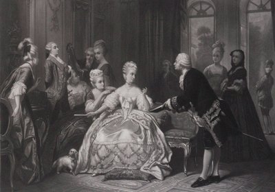 Christoph Willibald Gluck consegna la partitura dell