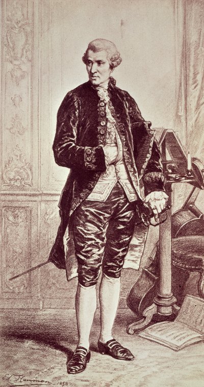 Joseph Haydn (1732-1809) 1858 da Edouard Jean Conrad Hamman