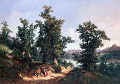 Ingresso alla foresta di Saverne, 1838 da Edouard Jean Marie Hostein