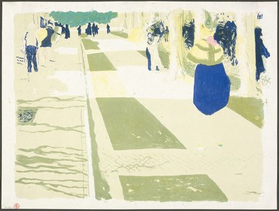 Il viale, tavola due da Paesaggi e interni da Édouard Jean Vuillard