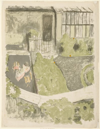 Il giardino davanti allo studio da Édouard Jean Vuillard