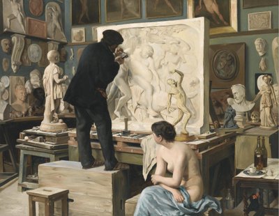 Lo studio di mio padre da Edouard-Joseph Dantan