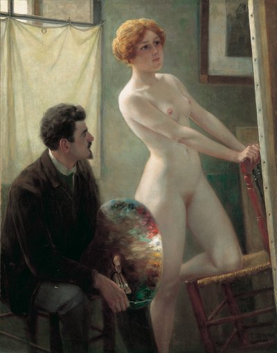 Atelier del pittore, 1885 da Edouard Joseph Dantan