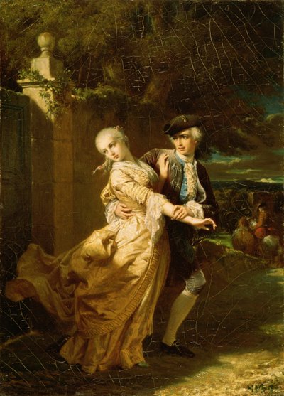 Lovelace rapisce Clarissa Harlowe da Edouard Louis Dubufe