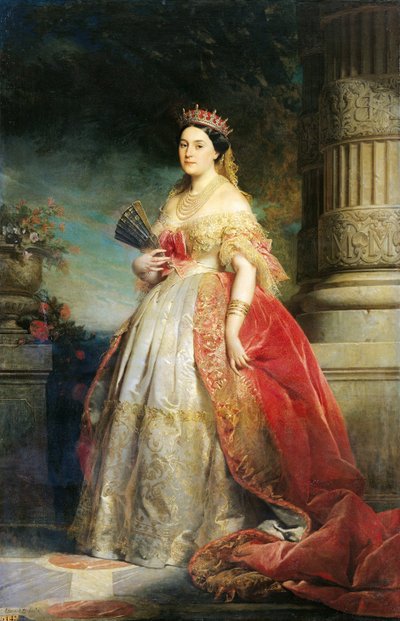 Mathilde Laetitia Wilhelmine Bonaparte (1820-1904) 1861 da Edouard Louis Dubufe