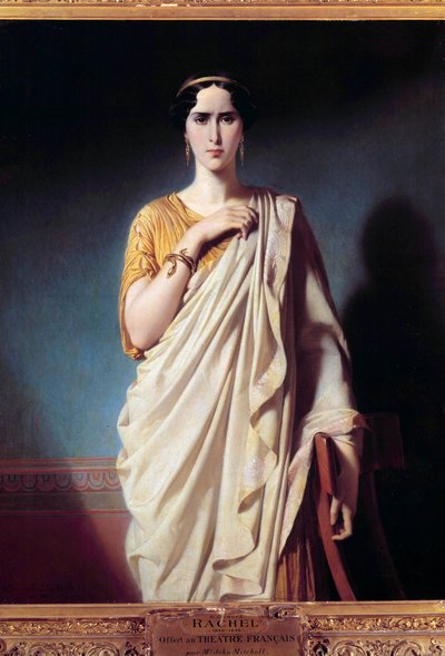 Ritratto di Elisabeth Felix detta Mademoiselle Rachel (1821-1858) attrice da Edouard Louis Dubufe