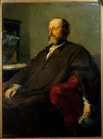 Ritratto di Guillaume Victor Augier, drammaturgo da Edouard Louis Dubufe