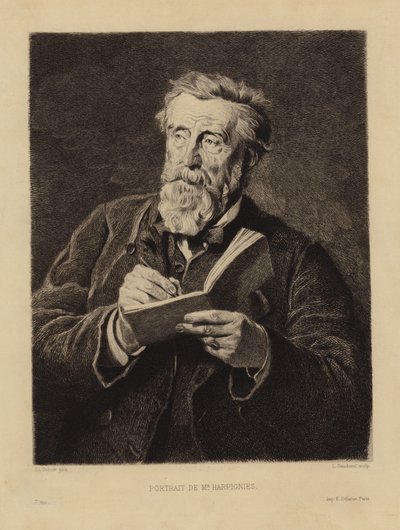 Ritratto di Henri Harpignies da Edouard Louis Dubufe