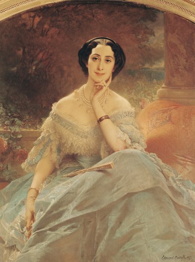 Ritratto della Contessa di Hallez-Claparede, 1857 da Edouard Louis Dubufe