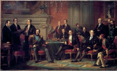 Il Congresso di Parigi dal 25 febbraio al 30 marzo 1856 alla fine della guerra di Crimea da Edouard Louis Dubufe