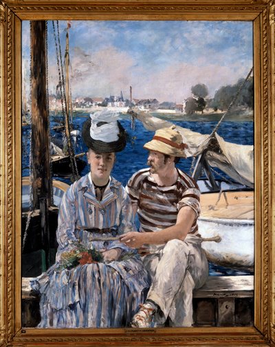 Argenteuil: Coppia in abiti da canottaggio da Édouard Manet