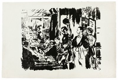 Al caffè (tavola inedita) da Édouard Manet