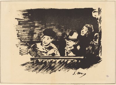 Au Paradis nel balcone da Édouard Manet