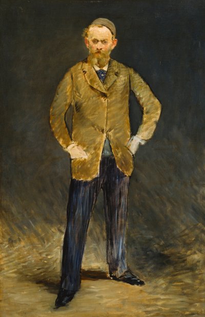 Autoritratto - Dipinto di Edouard Manet (1832-1883), olio su tela (95,4x63,4 cm) da Édouard Manet