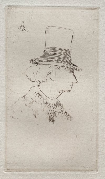 Baudelaire di profilo da Édouard Manet