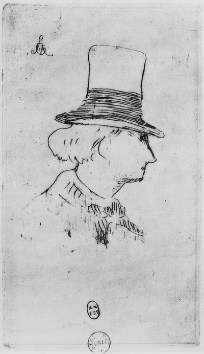 Baudelaire con cappello da Édouard Manet