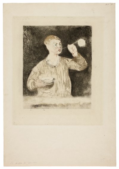 Ragazzo che Soffia Bolle di Sapone da Édouard Manet