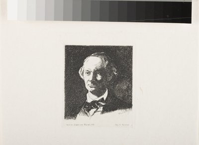 Charles Baudelaire, volto intero III da Édouard Manet