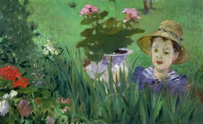 Bambino tra i fiori (Jacques Hoschede) 1876 da Édouard Manet