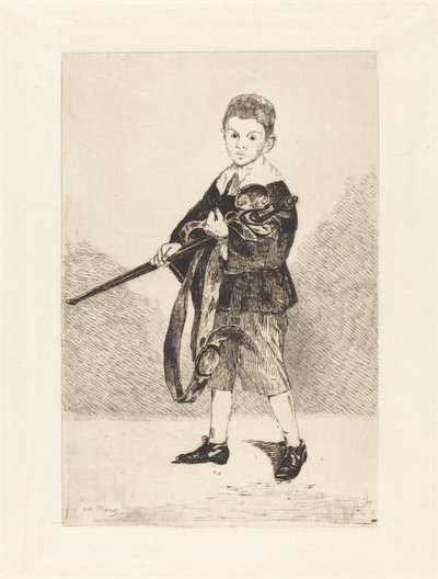 Bambino con Spada, Girato a Sinistra da Édouard Manet