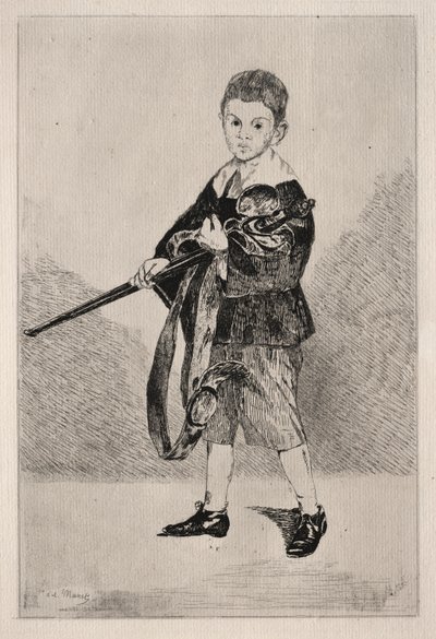 Bambino con spada, rivolto a sinistra da Édouard Manet