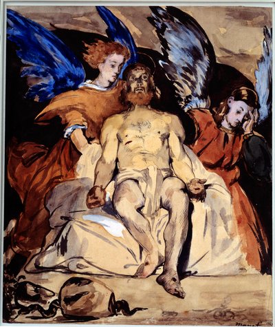 Cristo con angeli da Édouard Manet