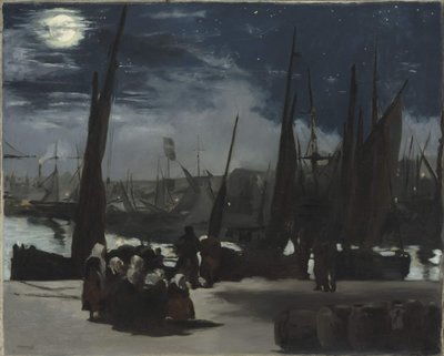 Chiaro di luna sul porto di Boulogne, 1869 da Édouard Manet